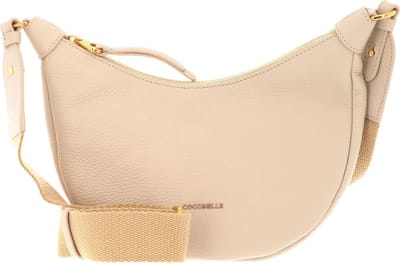 COCCINELLE Leren Schoudertas Avondtas Maelody Handbag Silk Beige