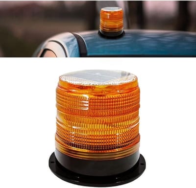 LED-waarschuwingslamp, oranje stroboscoop, magnetische knipperlichtwaarschuwingslamp, geschikt voor auto's, aanhangers, campers, SUV's, 300 ampère.