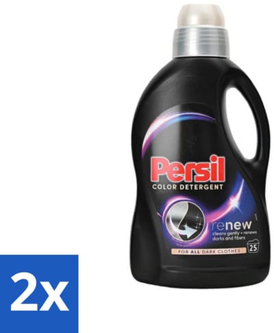 Persil Color Detergent - Vloeibaar Wasmiddel - Donkere Was - 25 Wasbeurten - Voordeelverpakking - 2 stuks