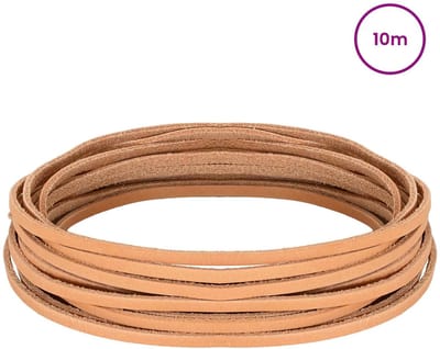vidaXL - Leren - riem - 1 - Lichtbruin - 1000 - x - 0,3 - cm - Leer