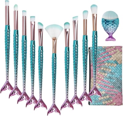 11-delige Make-up Kwasten Set voor Oogschaduw, Eyeliner en Foundation - Professionele Cosmetische Tools voor Perfecte Make-up en Blending