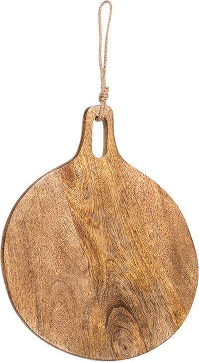 snijplank mango hout rond dia 25cm