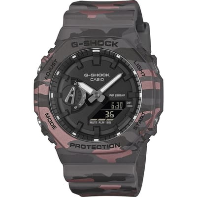 G-Shock Classic Style GA-2100CM-8AER Camo Metallic Horloge