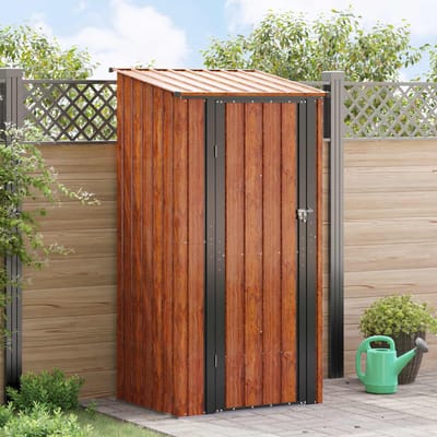 vidaXL - Tuinhuisjes - Bruin - 103 - x - 86 - x - 200 - cm - Metaal