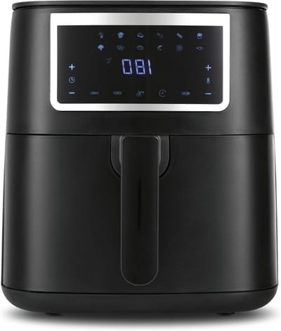 Heteluchtfriteuse - Airfryer Mini Oven - Vetarm Koken - Touchscreen Bediening - 65 Liter - Matzwart