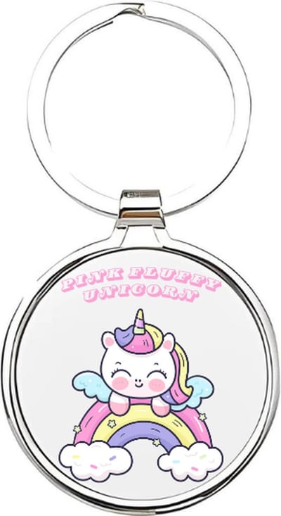 Akyol - Eenhoorn Sleutelhanger - unicorn - Dierenliefhebbers - Unicorn - pegasus - eenhoornsveulen - magisch dier - fabeldier - eenhoorns - sprookjes - paard - paardenmeisje - unicorn sleutelhanger - cadeau voor meisjes - - 4 x 7,5 CM