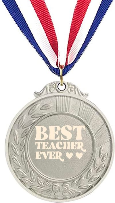 Akyol - beste leraar ever medaille zilverkleuring - Leraar - docenten leerkrachten - cadeau