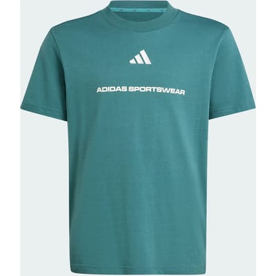 Adidas Slogan Single T-shirt Met Korte Mouwen Blauw 7-8 Years Jongen