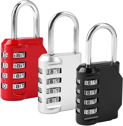 4 Digit Combinatieslot - Set van 3 Stuks voor School, Gym, Tuin en Buitengebruik - Veiligheidsslot voor Kasten en Schuren