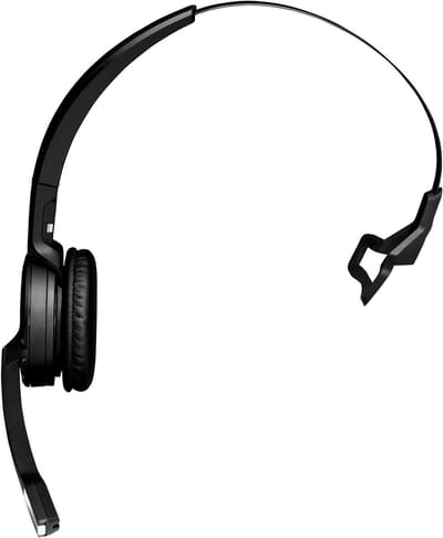 Mono DECT Headset - Draadloze Oortjes - Professioneel Bellen - DECT Dongle Inclusief - 20.5 x 6.8 cm - Zwart