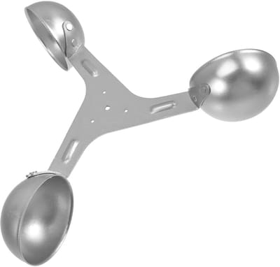 Windmeter Cups - Wind Sensor - Windmeting Buiten - Aluminium Legering - 415 Gram - Zilver