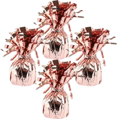 Haza Ballon gewichtjes - 8x - rose goud - 170 gram - gewichtjes voor helium ballontrosjes