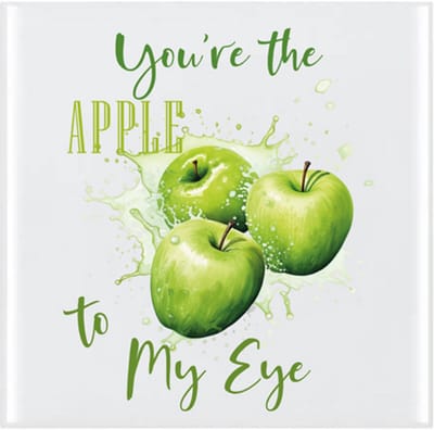Decoratie Tegeltje - Design - Groene Appel