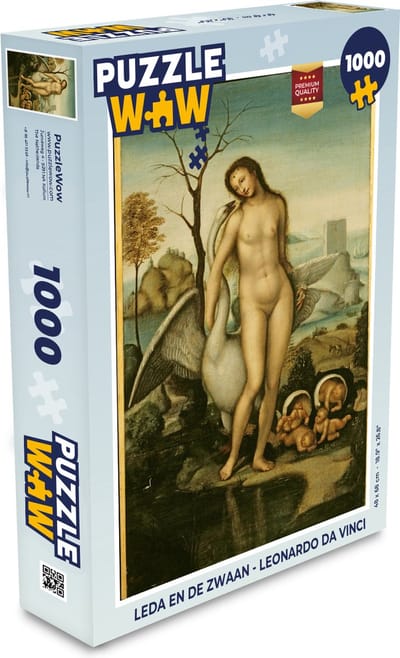 Puzzel Leda en de zwaan - Leonardo da Vinci - Legpuzzel - Puzzel 1000 stukjes volwassenen