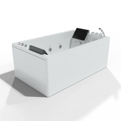 SPALINA - Whirlpool bad - Brava duo Jets, 170 x100 x63 cm, Wit