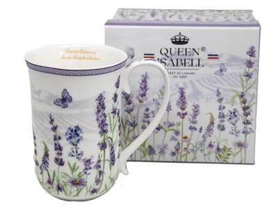 Queen Isabell Porseleinen Mok Lavendel 400ml - Elegant & Ruim