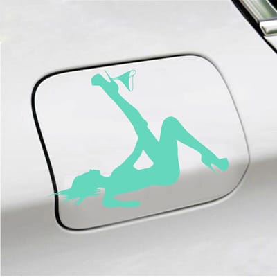 Bumpersticker - Dame Zonder Slip - 13 X 17 - Mint