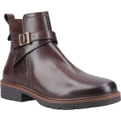 Hush Puppies Tove Leren Dames Bruine Laarzen