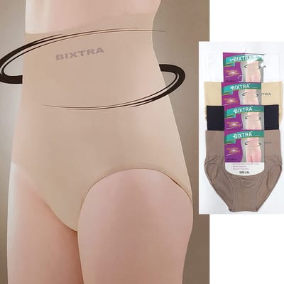 Bixtra figuur corrigerende slips dames lingerie 6 stuks hoge taille dames ondergoed maat S