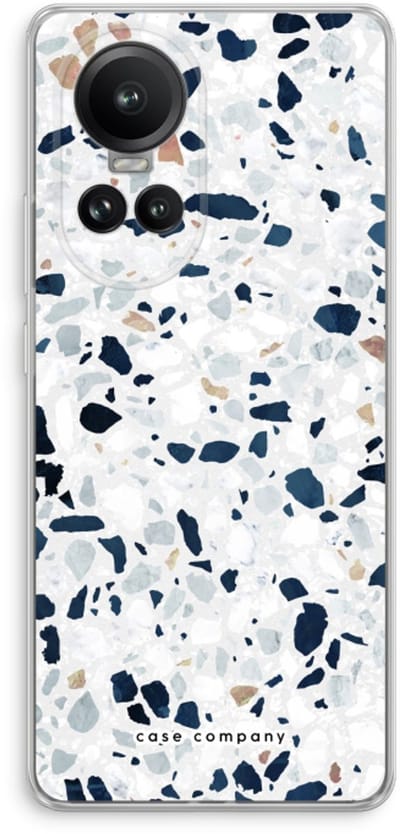 Case Company® - Hoesje geschikt voor Oppo Reno 10 Pro hoesje - Terrazzo N°1 - Soft Cover Telefoonhoesje - Bescherming aan alle Kanten en Schermrand