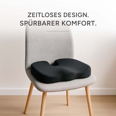 SHAPEVITAL ErgoRelax - Zitkussen Orthopedisch - Traagschuim - Stuitontlasting - Bureaustoel & Auto - Antislip & Wasbaar
