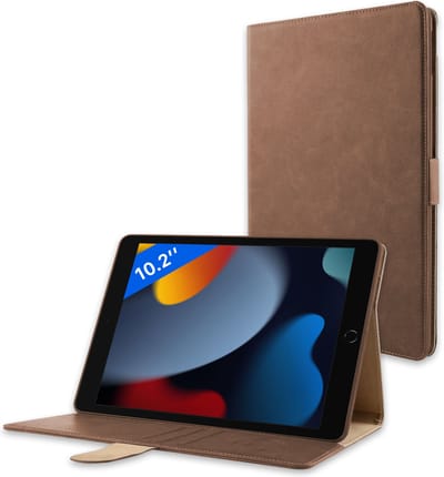Hoesje geschikt voor iPad 2021 2020 2019 10.2 inch 9e 8e 7e generatie hoes luxe kunstleer bookcase smart cover