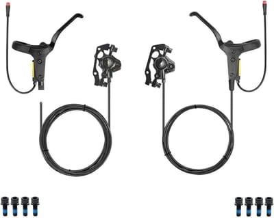 Fiets Schijfrem - Fietsrem Remklauw - Veilig Fietsen - Dubbele Zuiger - A-stijl 74mm B-stijl 51mm - Zwart