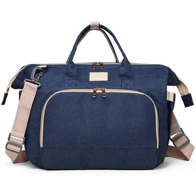 Oxford Doek Multifunctionele Moeder en Baby Tas Uitgaan met Eén Schouder Crossbody Grote Capaciteit Moedertas blauw