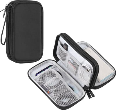 By Qubix - Organizer / opberghoes - Dubbele laag - Smartwatch bandjes & accessoires - Zwart