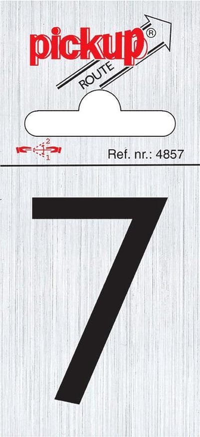 Pickup Route alulook 60x44 mm - cijfer 7 - zelfklevend