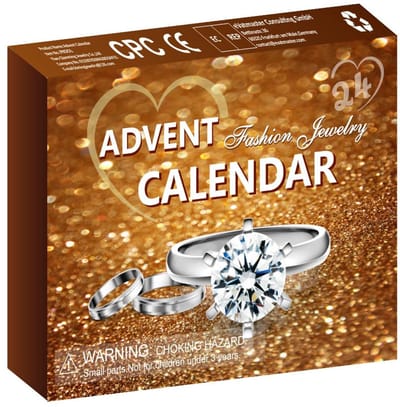 Sieraden Adventskalender 2026 Dames Tienermeisjes - 24 dagen aftellen naar Kerstmis met gouden ketting Ringen Oorbellen Armband Kerstverrassingscadeau voor vriendin Vrouw Dochter Moeder