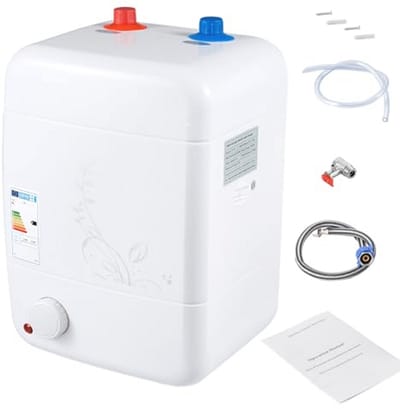 Kleine ondertafel boiler 8 liter - 1500W temperatuur instelbaar