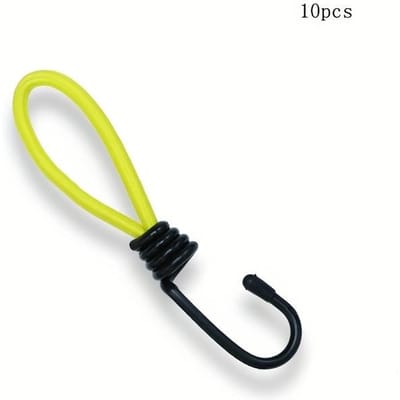 10 stuks Outdoor Kampeer Tent Elastisch Touw Gesp 15cm Vaste Bindband Elastisch Touw Haak Kampeer Luifel Accessoires Trekkoord