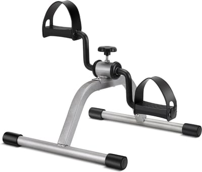 REN® Bureaufiets - Bureaufiets - Stoelfiets Bewegingstrainer - ideaal voor senioren - met scherm- Zwart/Grijs - 46cm x 17cm x 12cm