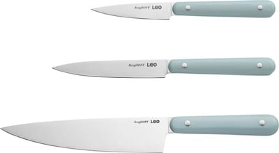 LEO 3-delige starter messenset Slate - Blauw -