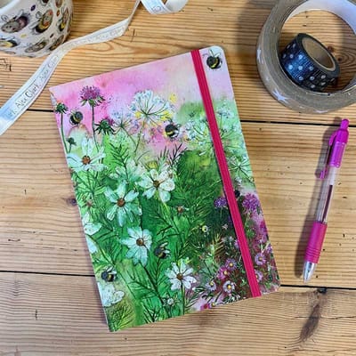 Alex Clark Large Chunky Notebook Summer Bees ~ A5 Notitieboek Bijen