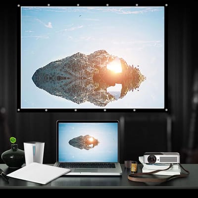 Projectiescherm - Filmdoek Beamer - Buitenfilms Kijken - Vouwt Zonder Kreukels - 100 inch - Wit