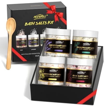 Cadeauset met Epsom Badzout en Essentiële Oliën – Luxe Wellness Verpakking voor Ontspanning