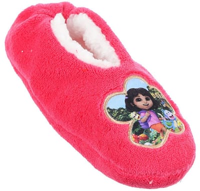 Dora the Explorer Flower Roze winterpantoffels voor kinderen 23/26