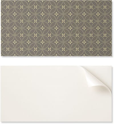PVC-paneel met motief, eenvoudige decoratie voor de eetkamer, 100x50 cm, patroon met delicate bloemen.