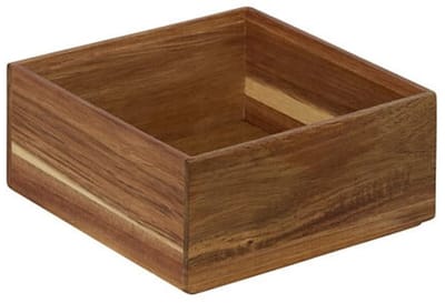 Lade bakjes/organize set - Tidy Smart - 3 delig - acacia hout - opbergsysteem/opbergen