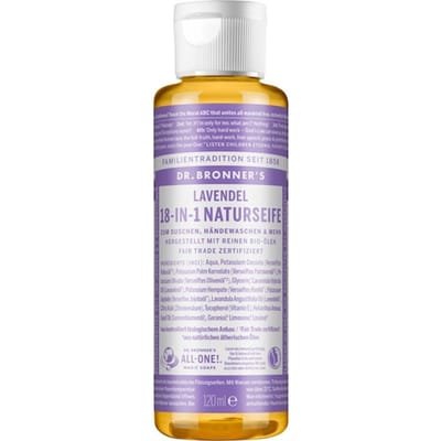 Dr. Bronner's Vloeibare zeep Lavendel 18-in-1 natuurlijke Zorg Dames 120 ml