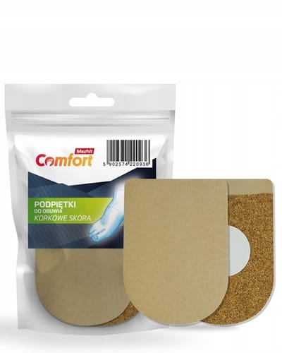 Leren en Kurken Hielverhogers 10mm - Maat 38-41