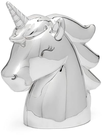Spaarpot Unicorn / Eenhoorn - Verzilverd - Bambino