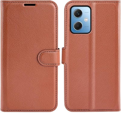 Coverup Hoesje - Geschikt voor Xiaomi Poco X5 5G Hoesje - Coverup Book Case - Bruin