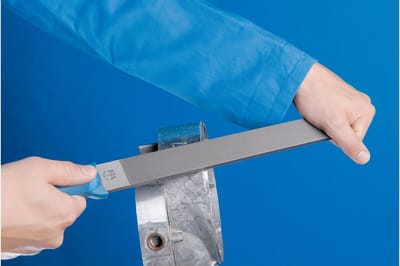 Zachte Metalen Vijl Platte Stomp Rechthoekig 250 mm - Ontbramen en Bewerken