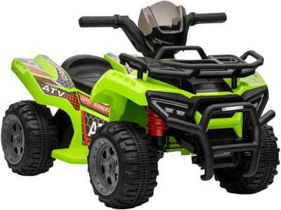Elektrische Kinderquad - Voertuig met 4 Wielen - 6V - tot 2 km/u - Kinderen 1,5-3 jaar - Vooruitfunctie & Muziek - Kindervoertuig - Accuvoertuigen - Groen