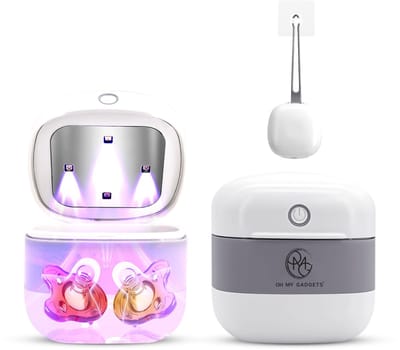 O.M.G UV Sterilisator - Draagbaar en Oplaadbaar via USB-C - UV-C Desinfectieapparaat voor Fopspenen, Sieraden, Sleutels en Oordopjes - Compact Hygiëneapparaat met 270-285 nm UV Licht
