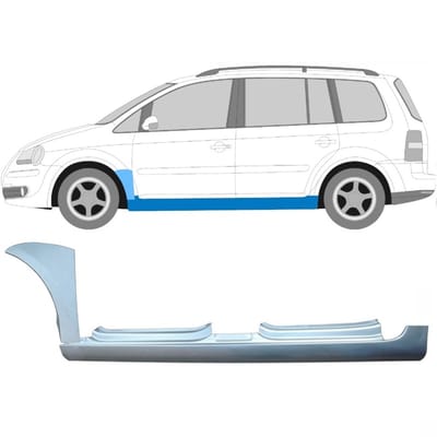 Volledige dorpel + reparatiepaneel voorste spatbord voor Volkswagen Touran 03-10