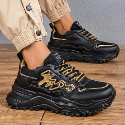 Wandelschoenen mesh lichtgewicht schoenen sok Dikke zool visgraat papa herenschoenen sneakers 39 brown